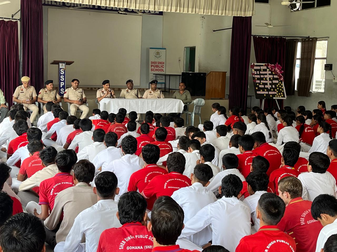 सोनीपत पुलिस साइबर जागरूकता शेर सिंह हाई स्कूल 1