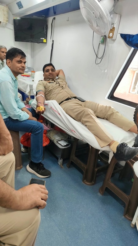 सोनीपत पुलिस रक्तदान शिविर गोहाना 1